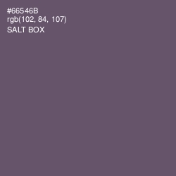#66546B - Salt Box Color Image